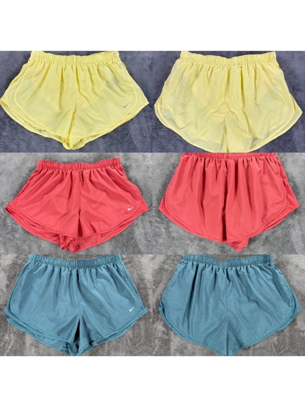 Nike Tempo Women 1X Running Shorts Lot 3 NWT Dri Fit Yellow Pink Blue DC5413-013